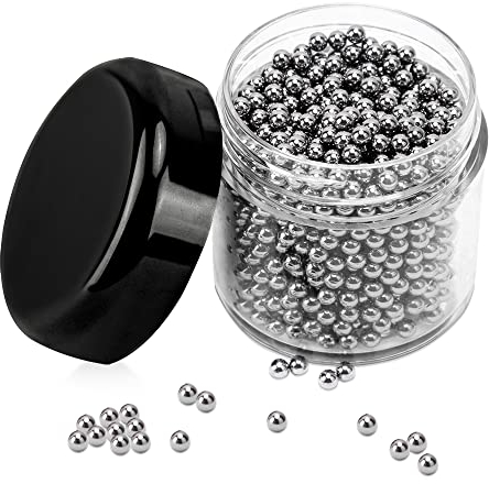 1500 PCS Metal Cleaning Beads Reusable Decanter Beads for Glass Bottles, 304 Stainless Steel Water Bottle Cleaner Balls 3mm Wine Glass Cleaning Beads for Decanters Vases Carafes, Wine Accessories