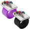 2 punteruoli magnetici da polso per cucire e cucire (viola, nero)