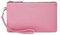 DORIS&JACKY Petite pochette en cuir de chèvre avec dragonne, 9-Barbe Rose, Middle, Peau de chèvre - Rose barbe