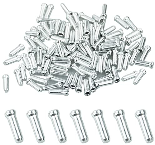 150 Stücke Silber Endhülsen, Endkappe Bremszug für Bremsseil Schaltseil