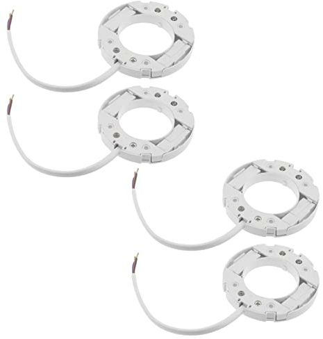 eMagTech 4 Piezas GX53 Base de Repuesto GX53 Base Soporte de Lámpara Conector Bombilla Accesorios para Estante Escaleras Gabinetes Ventanas