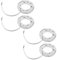 eMagTech 4 Piezas GX53 Base de Repuesto GX53 Base Soporte de Lámpara Conector Bombilla Accesorios para Estante Escaleras Gabinetes Ventanas