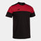 Joma Kurzarmshirt Mann Crew V schwarz rot