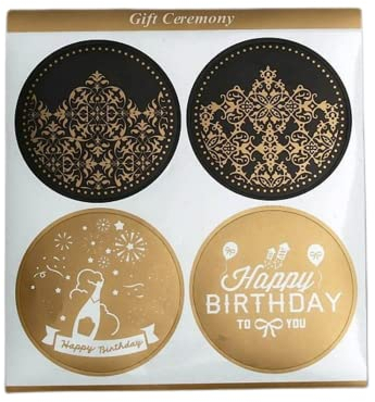 40 Stück Runde Happy Birthday Aufkleber Selbstklebende Geburtstags Aufkleber Geburtstag Runde Papieretiketten Für Kinder Aufkleber 6cm