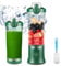 600ml Portable Blender USB Rechargeable, TOPESCT Waterproof Personal Blender for Shakes and Smoothies, 270W Strong Cutting Power with 6pcs 3D Blades for Travel, Office & Sports (Blackish Green)