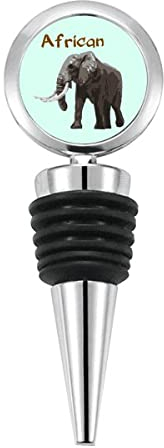 Asia Africa Suckling Elephant Bottle Stopper Stainless Steel Rubber Reusable