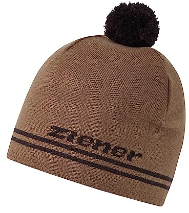 Ziener Unisex IMHAN Bommel-Mütze/warm, gestrickt, gefüttert, Walnut, Usex