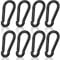 Locking Carabiner Clips for Heavy Duty - 8 PCS D-Ring Carabiners Key Chain Clip Hooks for Outdoor, Camping, Hiking, Traveling, Fishing, and Backpack
