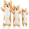 Bobomon Corgi Plüschtier Shiba Inu Kuscheltiere Hund XXL stofftier Kawaii plüsch Kissen Corgi Seitenschläferkissen Geschenk für Kinder (50cm)