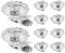 Happyyami 10pcs Christmas Tree Candle Holder Clip on Candle Holders Window Candle Holder Clamps Traditional Vintage Candle Holders with Clip for Christmas Tree Xmas Holiday Decor