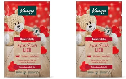 Kneipp Hab dich lieb Himbeere & Preiselbeere Badekristalle, 60g (2er Pack)