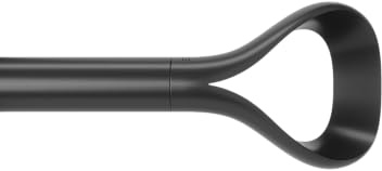 Umbra Loop Ausziehbare Gardinenstange Teleskop, 107-305 cm, Schwarz | Edelstahl, schlaufenförmiges Endstück als Halterung, für viele Fenstergrößen, inklusive Befestigungsmaterial