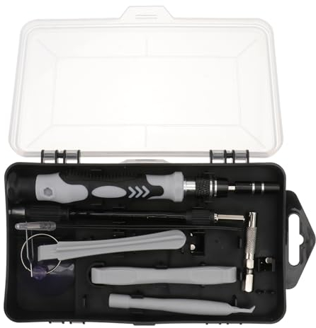 Veemoon Präzisions-schraubendreher Set Reparatur Werkzeugkit Für Smartphone Tablet Pc Rutschfester Ergonomischer Griff Multifunktional Tragbar Für Einfache Öffnung Und Reparatur