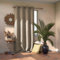 AmeliaHome Blackout Vorhang 140x270 cm beige 1 St. Ösenschal Verdunkelungsvorhang Blickdicht Fensterdekoration Dekoschal Dekorvorhang Blackout