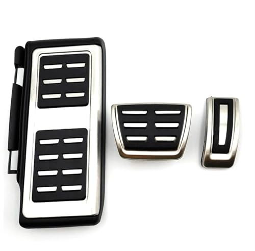 HBGURM Bremse Pedalkappen Für VW Für Tiguan MK1 5N 2009 2010 2011 2012 2013 2014 2015 2016 Edelstahl Auto Pedale Gas Bremse rutschfeste Pedal Pad Bremse Fußstütze Abdeckung(3pcs)