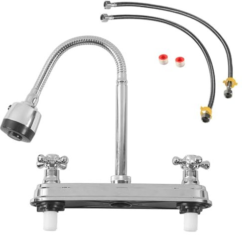 Ieron Robinet de Cuisine RV Non métallique, Bec Flexible pour Camping-Cars, caravanes, caravanes de Voyage