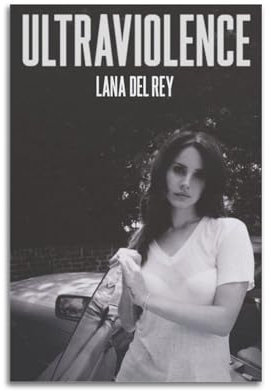 Lana Del Rey Ultraviolence Album-Kunstposter, 30 x 45 cm, ungerahmt, Wanddekoration für Wohnzimmer, Bar, Restaurant
