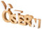 levandeo Ostern Schriftzug L29cm Mango Holz Osterhase Ohren Weiß Aufsteller Osterdeko Deko Wohndekoration