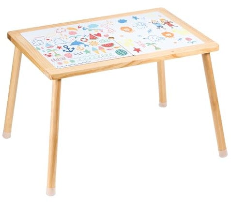 VEVOR Sensoriktisch für Kleinkinder Aktivitätstisch mit doppelseitiger Tischplatte & rutschfesten Füßen, Spielaktivitätstisch Outdoor/Indoor hölzerner Sensoriktisch zum Zeichnen und Lernen