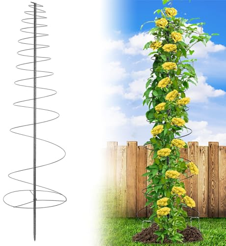 Rankgitter für Kletterpflanzen, 120cm Garten Rankhilfe Robustes aus Metall Rankgitter für Kletterpflanzen, Gemüse Blumen Pflanzen Rebe Unterstützung, Outdoor Wachstumsnetz