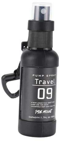 ChuYiElegance Outdoor 50ml Spray Bottle, Small Travel Bottle, Multipurpose, Portable,Refillable Empty, Bottle for Hiking Trips