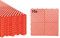 Torado® Lot de 10 revêtements de sol de garage, de garage, de sol, d'atelier, en plastique, dalles d'atelier, rouges