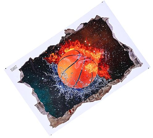 Angoily Decoración De Pared De Baloncesto Vinilo Adhesivo Para Habitaciones Infantiles y Juveniles Pegatina De Pared Deportivo Para Dormitorios y Guarderías