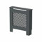 RADIANT LIVING® Diamond Cross Pattern Radiator Cover Modern Anthracite Grey Painted MDF Living Room Cabinet for Radiators, Small (H: 81.5 / W: 78 / D: 19cm)