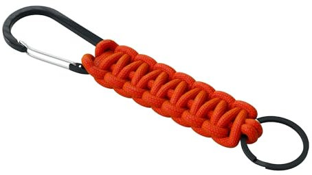 Patch Force - Paracord Schlüsselband mit Karabiner und Schlüsselring für Polizei, Feuerwehr, Outdoor, Camping, Auto, Motorrad oder Wandern/Keychain lanyard für Mann, Frau oder Kinder