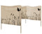 Coupe-vent 8 m avec sangle de transport pour plage, camping, mer, jardin, lac, balcon - Brise-vue stable - Double couture - Motif imprimé d'un côté - visible des deux côtés (plus faible d'un côté