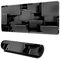 Hixingo Alfombrilla Ratón XXL/XL/L, Rompecabezas Geométrico Alfombrilla Gaming, Mouse Pad con Bordes cosidos y Base Antideslizante, Tapete Escritorio para Oficinas Hogares (Negro,1200x600x3mm)