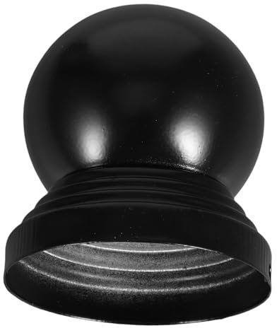 Holibanna Handrail End Caps Metal Fence Capping Rail Ball Top Post Cap for Outdoor