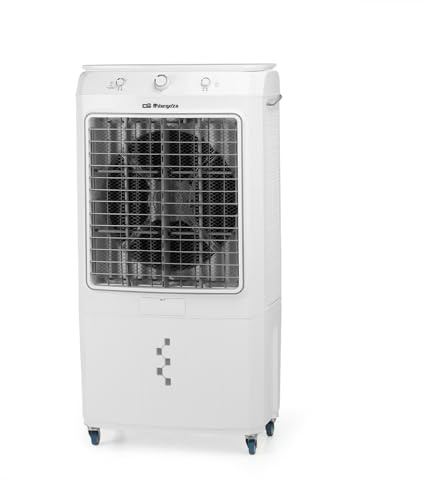 Orbegozo Climatizador AIR 5060 Evaporativo Purificador 350 W Depósito de Agua de 60 L 3 Velocidades Triple Cortina de Frío Dimensiones 60 x 120 x 40 cm