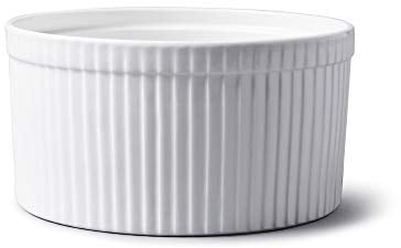 WM Bartleet & Sons 1750 Moule à soufflé traditionnel en porcelaine - Blanc, blanc, 18 cm