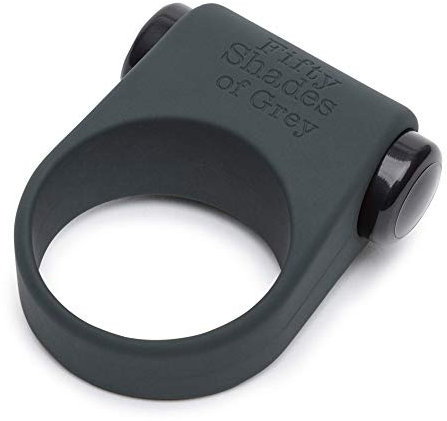 Fifty Shades of Grey Feel It, Baby! Schwarzer Liebesring mit Vibration Dehnbar und sicher