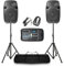 VONYX PSS302 PA System Package with 10 Speakers, Mixer, Microphones & Stands – Complete Band Setup, Ideal for Live Music Events & Performances