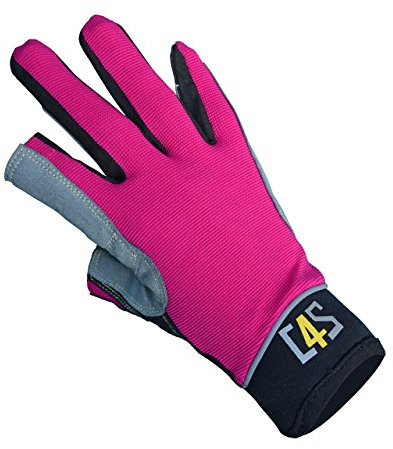 crazy4sailing Unisex Segelhandschuhe Offshore - 2 Finger-frei | Kajak Kanu Wakeboard Rudern | Funktionshandschuhe, Farbe:Candy, Größe:XXL