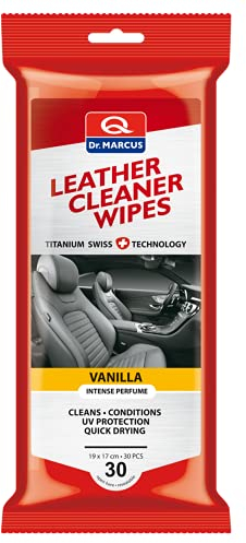 Dr. Marcus Car Cleaning and Cleaning Wipes for Car Seats and Interior Leather 30 Pieces in Packaging UV Ray Protection Quick Dry Scented