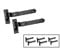 Door Handles - 3 x Pair of Black Heavy Duty Cranked Hinges, Outside Door Security, Metal Gate Hinges, Hook and Band Hinge for Garden Gates and Sheds, (10) 250mm