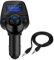 Car T11 Wireless Bluetooth MP3 Player Radio Adapter, 5V/2.1A USB FM Transmitter Suitable for All Smartphones with AUX Cable TF Card 3.5mm Line