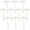 VBESTLIFE 10 Stück T-Form Angelschnur, drehbar, für Kette, Haken, Anschluss für das Angeln im Meer, zum Angreifen