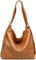 Caspar 2in1 Große Leder Rucksack Schultertasche XL Elegante Damen Handtasche - PREMIUM LINE - Modell No.786 - Made in Italy, Farbe:cognac, Accessoires:One Size