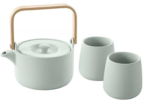 Secret de Gourmet - Caja de cerámica tetera de cerámica menta 50 cl
