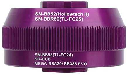 Alomejor Fahrrad-Innenlager-Cup-Werkzeug 5-in-1-Multifunktions-Innenlager-Cup für BB91 / BB109 / BB30SH / PF30SH / BB86-30 / BB30-30 / BBR60 / MT800 / BB93 / BB9000 / BB9100(lila)
