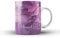 iCaseDesigner Personalised Watercolour Marble Name with Heart Ceramic Mug - 5. Purple