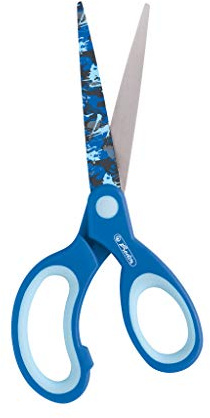 Herlitz Design Bastelschere / spitz / Farbe: blau