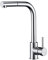 IMEX - Grifo de cocina monomando con Ducha Extraíble, Grifo para Fregadero, Grifo de Cocina Monomando - MOSCU Acero S316 - GCE006/AC