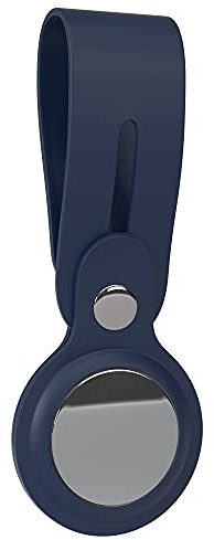 EAZY CASE - Anhänger für AirTag Schlüsselanhänger Hülle Silikon Dunkel Blau AirTags Schutzhülle Tracker Schlüsselanhänger Kratzfest Silikon Loop Silikonhülle Case Air Tag Anhänger Katze, Hund, Kind