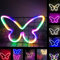 Buntes Neon Signs LED Schmetterling Licht Mit USB-Kabel, LED Leuchtreklamen Batteriebetriebene ​Kinder Farbe Neonlichter Beleuchtung Nachtlichter für Schlafzimmer, Weihnachts, Bar, Hochzeit, Party