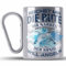 Trendation - Angler Edelstahl Tasse Karabiner Geschenk Männer Spruch Lustig für Fischer Geschenkidee Angeln Becher (Silber)